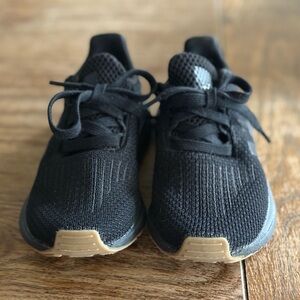 Kids Black Adidas Athletic Shoes